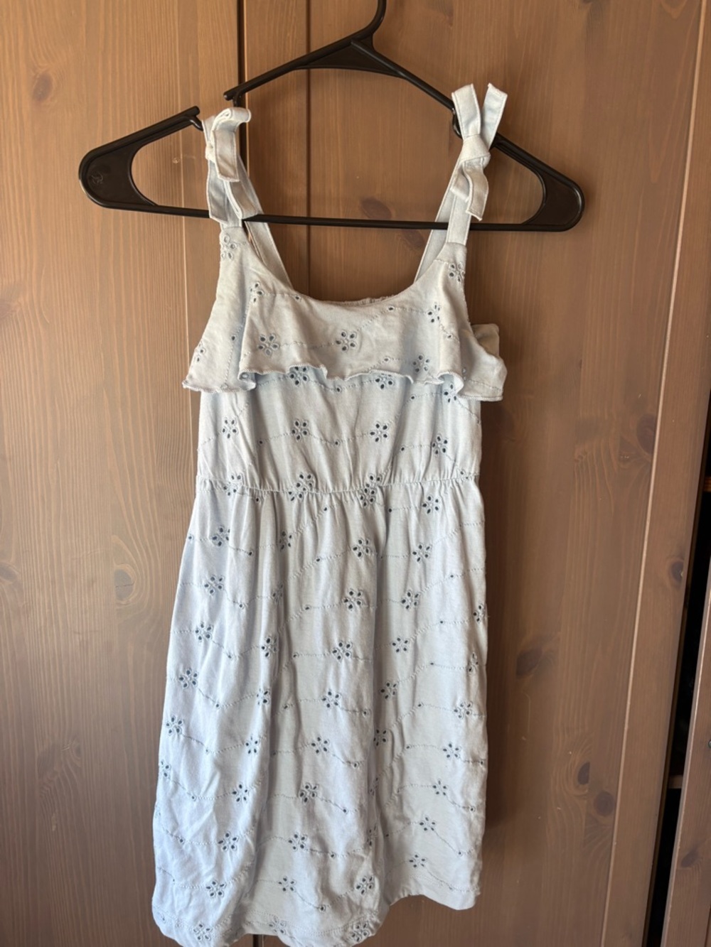 Cat & Jack Light Blue Gathered Waist Dress